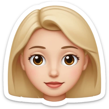 Person blushing with wide eyes and a smirk sticker