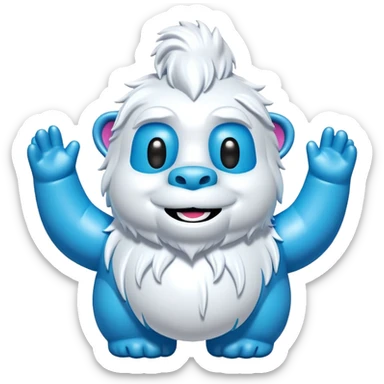 jeff koons yeti inflatable pinata sticker