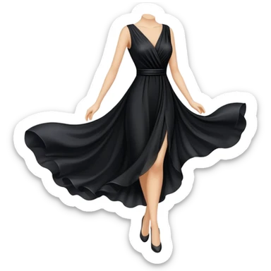 Black dress  sticker