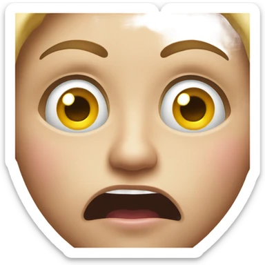 Rolling eyes Tell me about it  sticker