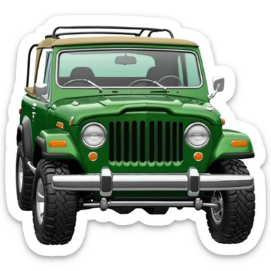 c101 jeepster commando with hardtop with straight flat bonnet sticker