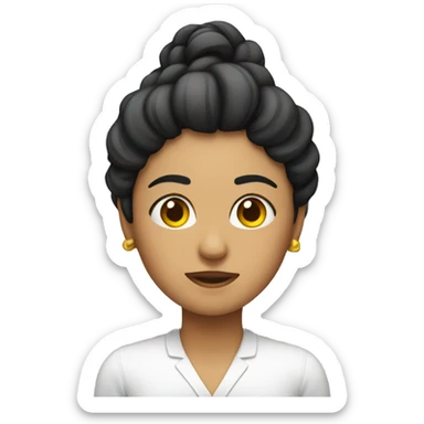 mujer riedose a carcajadas sticker