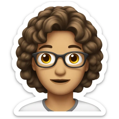 Une personne qui est brune  sticker