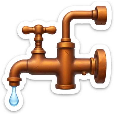 rusty faucet sticker