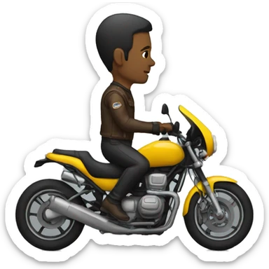 Motorcyclist from the side sticker