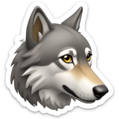 Un loup sticker