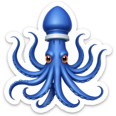 squid fake bait fishing sticker