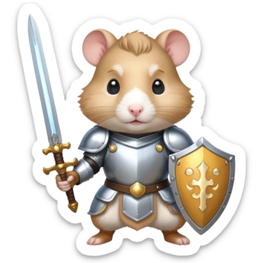 hamster paladin sticker