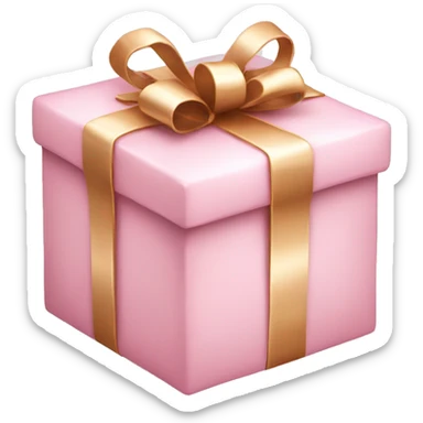 Light pink Christmas gift  sticker
