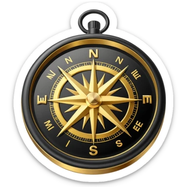 Compass sticker