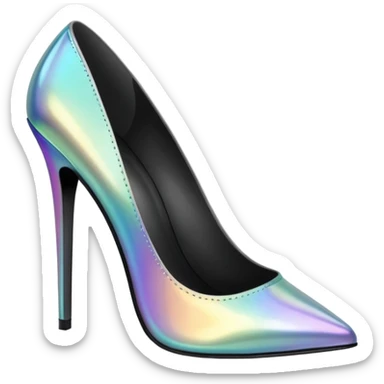 Iridescent heels sticker