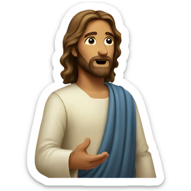 Jesus minding his business  sticker