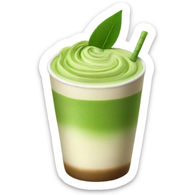 Matcha latte  sticker
