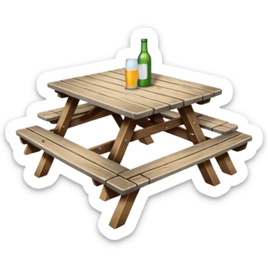 table of picnic sticker
