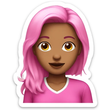 Good girl with pink  sticker