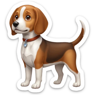 a beagle dog sticker