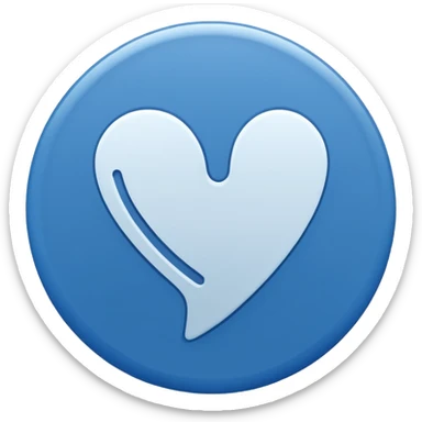 White tickmark inside a blue circle sticker