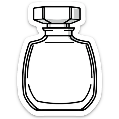 collectible vintage AVON perfume bottle shaped like a figurine sticker