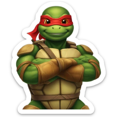 Ninja turtle red sticker
