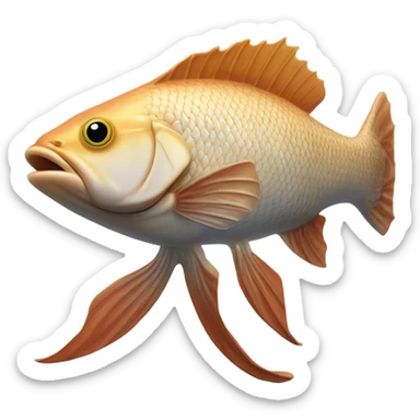Lobe finned fish sticker