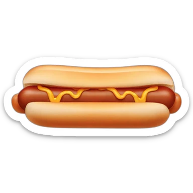 Dog in hot dog  sticker