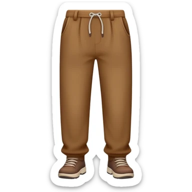 aeshtetic brown and baggy sticker