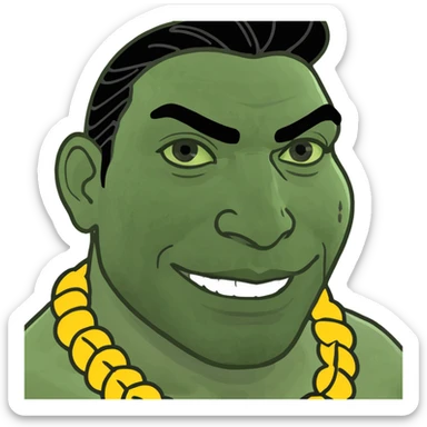 hawaiian dancer sticker