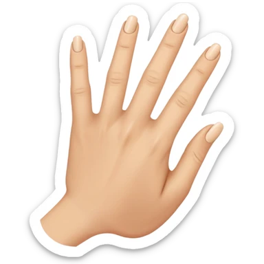 Right hand missing ring finger  sticker