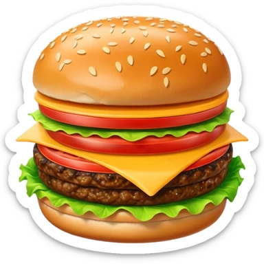Beef Burger Food sticker