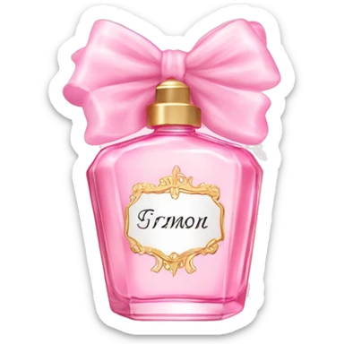 Fairy light pink perfume with bow sticker