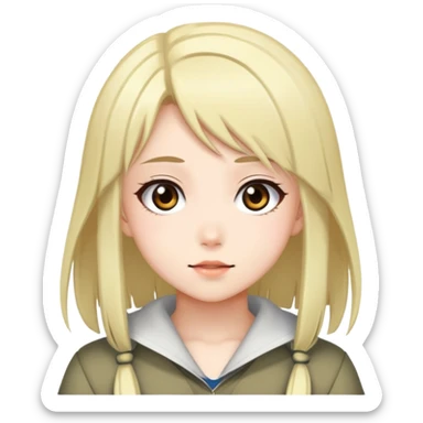 Аниме тян-девушка элья sticker