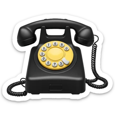 Phone hotline phone sticker