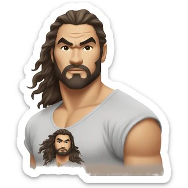 jason momoa wearing tee sticker