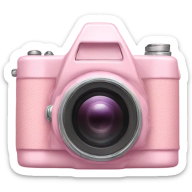 A light pink camera  sticker
