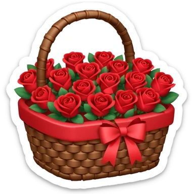 Valentine’s Day basket sticker