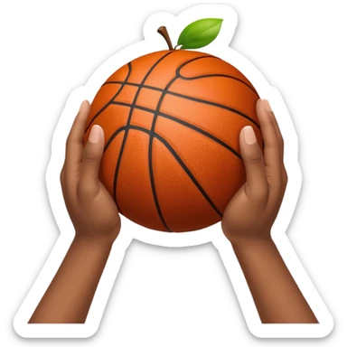 A 3D Apple-style emoji showing two human hands making a basketball “time-out” gesture — one hand held vertically and the other horizontally forming a “T” shape. Only hands visible, cheerful and clear design, white background, soft shadows, realistic skin tone and glossy Apple emoji finish sticker