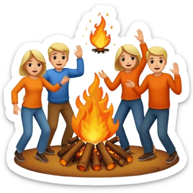 create an emoji which describe the lohri festivle sticker