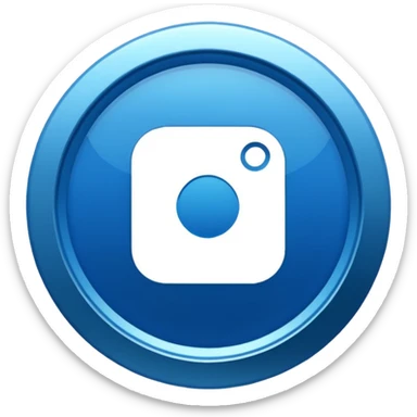 Instagram verified account badge, also known as the blue tick. sticker