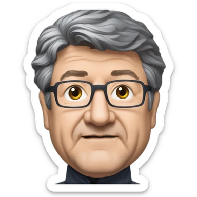 Jean-luc Mélanchon qui porte une doudoune the north face sticker