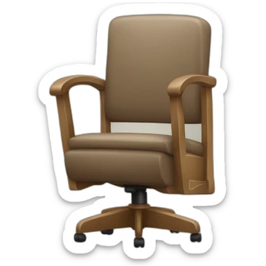 a bank that stores chairs  sticker