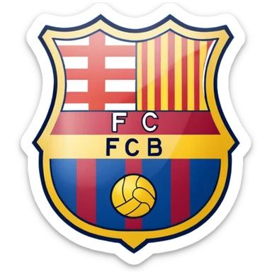 I want the FC Barcelona logo. sticker