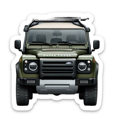 the new landrover defender with roof top tent black sticker