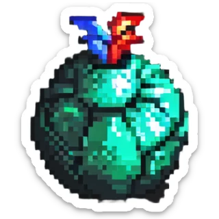 low poly bomb power up item sticker