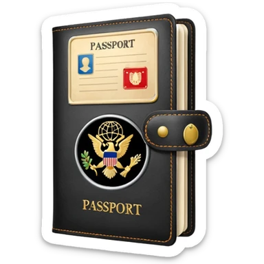 Travelling passport sticker