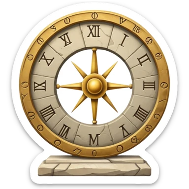 ancient sundial sticker
