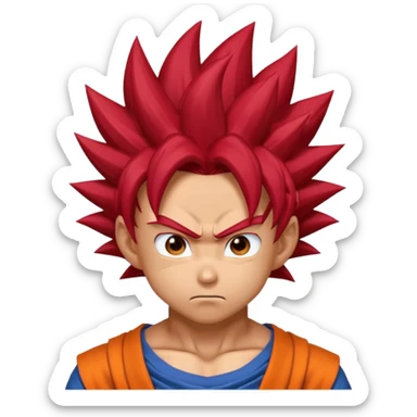 goku ssj god sticker