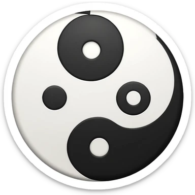 ying yang sticker