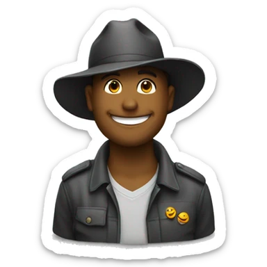 UM GAROTO USANDO BONÉ FAZENDO SINAL DE POSITIVO sticker