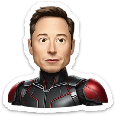 Elon musk as antman sticker