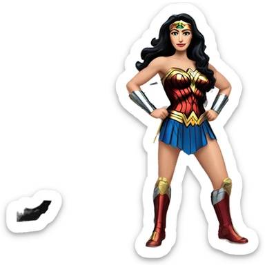  Wonder woman’s feminine features offroad capable long-travel suspension 4x4 racing no.86 hypercar  sticker
